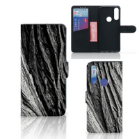 Book Style Case Alcatel 1S 2020 Boomschors Grijs