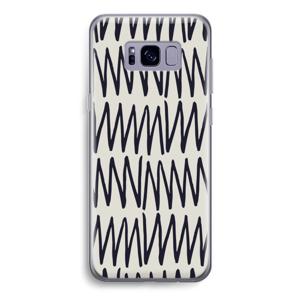 Marrakech Zigzag: Samsung Galaxy S8 Transparant Hoesje