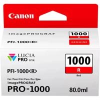 Canon PFI-1000 R inktcartridge Origineel Rood - thumbnail