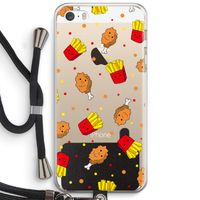 Chicken 'n Fries: iPhone 5 / 5S / SE Transparant Hoesje met koord