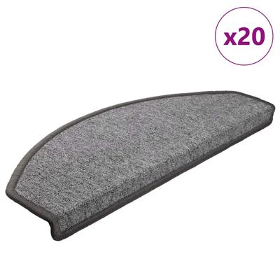 Trapmatten 20 st 65x24x4 cm donkergrijs halfrond groot