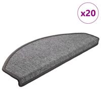 Trapmatten 20 st 65x24x4 cm donkergrijs halfrond groot