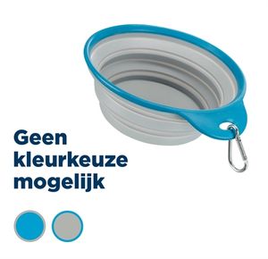 Trixie voerbak / drinkbak reis stevige rand siliconen assorti