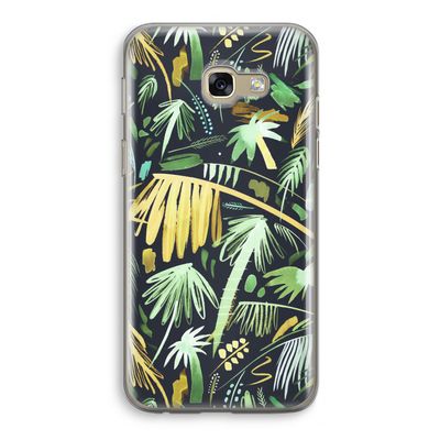 Tropical Palms Dark: Samsung Galaxy A5 (2017) Transparant Hoesje