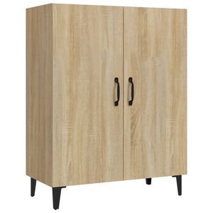 vidaXL Dressoir 70x34x90 cm bewerkt hout sonoma eikenkleurig