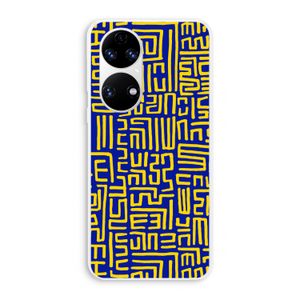Majorelle Blue Print: Huawei P50 Transparant Hoesje