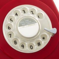 GPO Retro 746ROTARYRED Telefoon met draaischijf klassiek jaren ‘70 ontwerp - thumbnail
