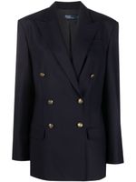 Polo Ralph Lauren blazer en laine mélangée à boutonnière croisée - Bleu