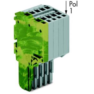 WAGO 2020-211/000-037 Connector, female Groen, Geel, Grijs 20 stuk(s)