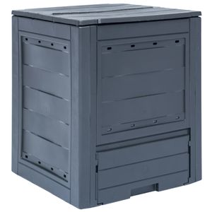 VidaXL Compostbak 260 l 60x60x73cm grijs