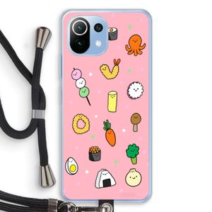 Happy bento friends: Xiaomi Mi 11 Lite Transparant Hoesje met koord