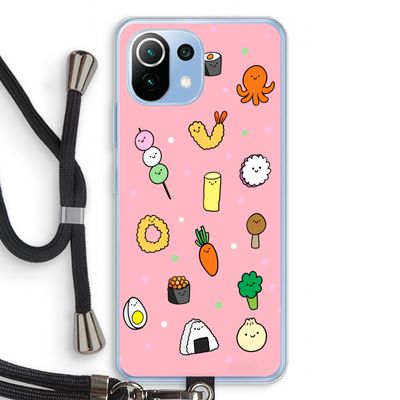 Happy bento friends: Xiaomi Mi 11 Lite Transparant Hoesje met koord