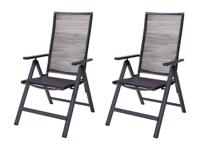 LIVARNO home 2 verstelbare tuinstoelen Miami