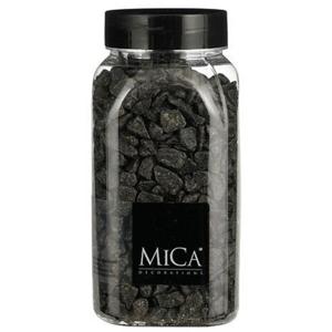 Mica Decorations Decoratie/hobby steentjes - antraciet grijs - 650 ml - 5-8 mm