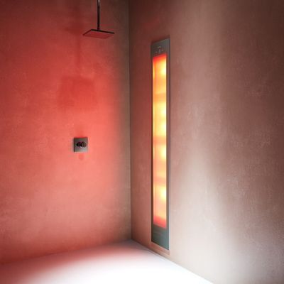 Sunshower Deluxe Organic Grey UV en Infrarood Inbouwapparaat 32x187x16 cm Aluminium Antraciet Sunshower