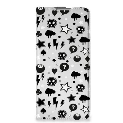 Mobiel BookCase OPPO Find X5 Pro Silver Punk Mobiel BookCase OPPO Find X5 Pro Silver Punk