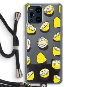 When Life Gives You Lemons...: Oppo Find X3 Transparant Hoesje met koord
