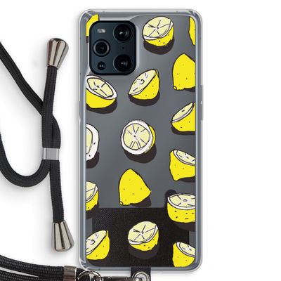 When Life Gives You Lemons...: Oppo Find X3 Transparant Hoesje met koord