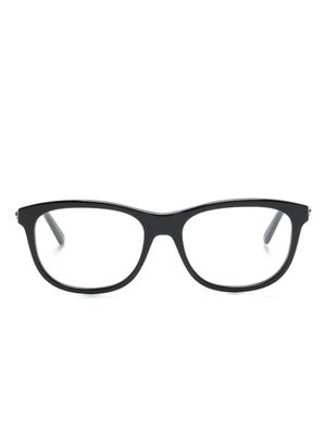 Gucci Eyewear lunettes de vue rectangulaires à plaque logo - Noir