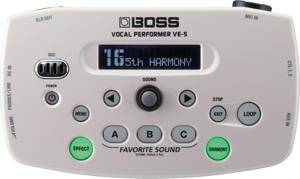 Boss VE-5-WH Vocal Performer vocal effectprocessor wit