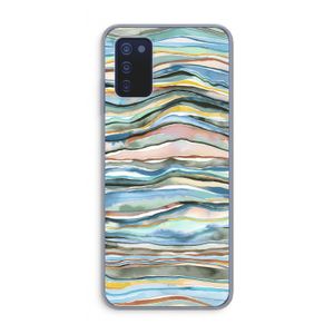 Watercolor Agate: Samsung Galaxy A03s Transparant Hoesje