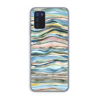 Watercolor Agate: Samsung Galaxy A03s Transparant Hoesje