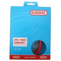 Elvedes Rem kabelkit atb / race compleet - rood (in doosje)