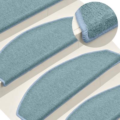 VidaXL Trapmatten 15 st 65x24x4 cm zeeblauw halfrond groot