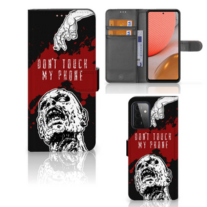 Samsung Galaxy A72 Portemonnee Hoesje Zombie Blood