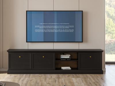 Tv-meubel LUMPA 200 cm grafiet