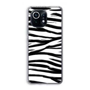 Zebra pattern: Xiaomi Mi 11 Transparant Hoesje