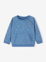 Babysweater met bandanamotief blauw