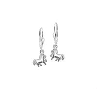 TFT Oorhangers Paard Zilver Gerhodineerd Glanzend 24 mm x 9 mm