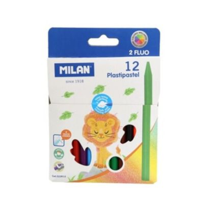 Milan Waskrijtjes 10 mm. - Multi kleuren - 12 stuks Milan Waskrijtjes 10 mm. - Multi kleuren - 12 stuks