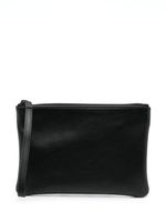 Common Projects pochette en cuir à logo imprimé - Noir