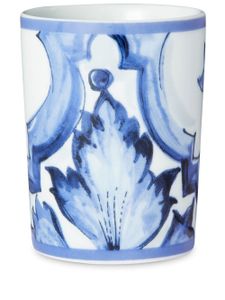 Dolce & Gabbana verre à eau Blu Mediterraneo en porcelaine - Blanc