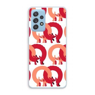 Dogs: Samsung Galaxy A73 Transparant Hoesje