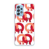 Dogs: Samsung Galaxy A73 Transparant Hoesje Dogs: Samsung Galaxy A73 Transparant Hoesje