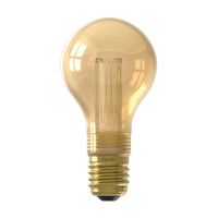 LED Glassfiber GLS-Lamp A60 220-240V 2,3W 60lm E27, goud 1800K dimbaar - Calex - thumbnail