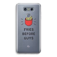 Fries before guys: LG G6 Transparant Hoesje