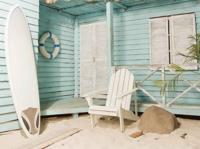 Strandhut 70x50cm Tuinschilderij - Customize it
