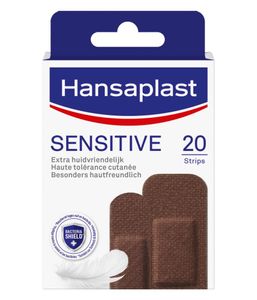 Hansaplast Pleisters Sensitive Strips - Donker
