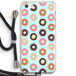Donuts: iPhone 5 / 5S / SE Transparant Hoesje met koord