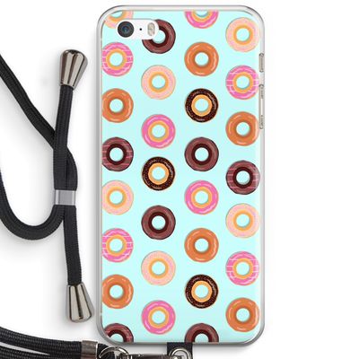 Donuts: iPhone 5 / 5S / SE Transparant Hoesje met koord