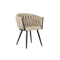 Wave stoel beige (set van 2)