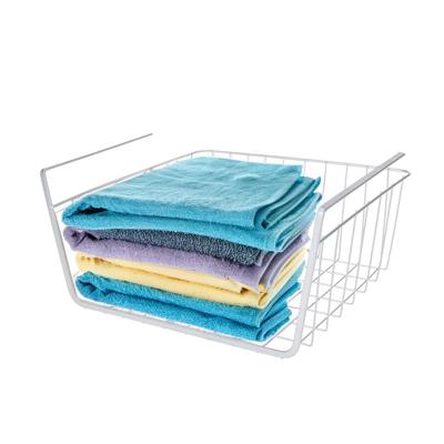 Hangmand voor kast - metaal - 30 x 26 x 14 cm - grijs - kastmandje