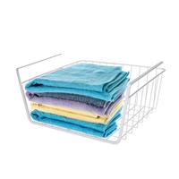 Hangmand voor kast - metaal - 30 x 26 x 14 cm - grijs - kastmandje Hangmand voor kast - metaal - 30 x 26 x 14 cm - grijs - kastmandje