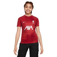 Nike Liverpool Pre-Match Trainingsshirt 2023-2024 Kids Rood Wit - thumbnail