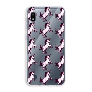 Musketon Unicorn: Samsung Galaxy A10 Transparant Hoesje
