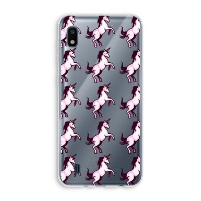 Musketon Unicorn: Samsung Galaxy A10 Transparant Hoesje